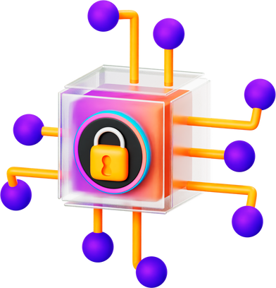 3d Secure Blockchain Icon